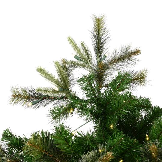 6.5ft. Pre-Lit Cashmere Pine Artificial Christmas Tree, White LED Lights